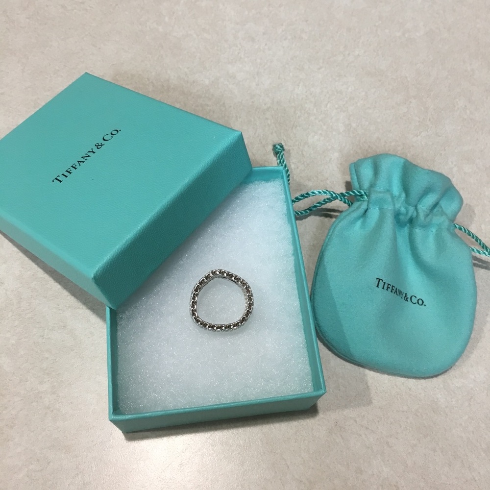 Tiffany & Co Somerset Mesh Ring Sz 9